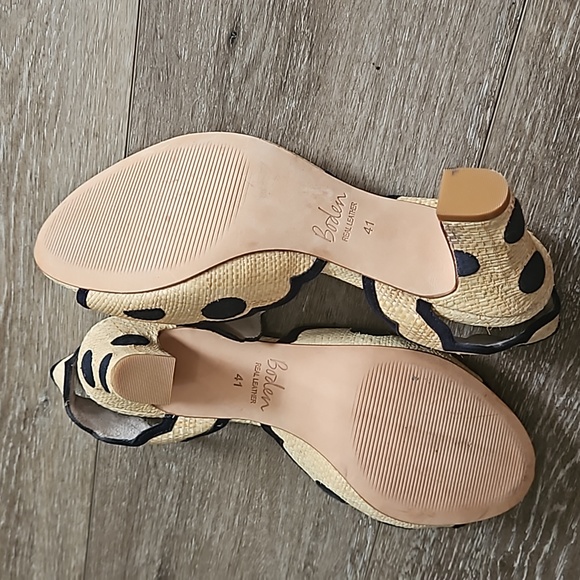 Boden Tan and Black Scalloped Sandals - Picture 6 of 9